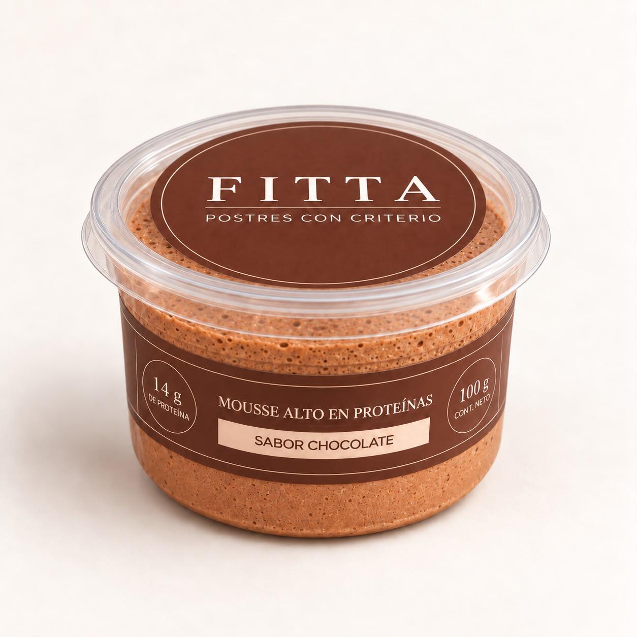 FITTA | Mousse de chocolate 70% con 14 g de proteína